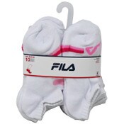 Wholesale - 10pk FILA GRL POWER PRINT HC NS SOCKS SIZE 6-8, UPC: 193159268619